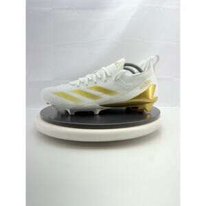 Adidas Adizero Electric+ Mens Sz 11.5 Football Cleats White Metallic Gold IE3287